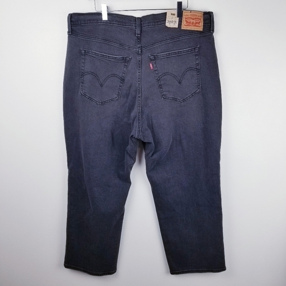 Levi's A09770007 Wedgie Straight Black Jeans NWT - Picture 6 of 13